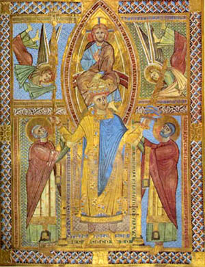 St Henry II crowned by Christ.jpg